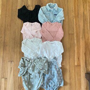 Baby Girl Long Sleeve Onesies Bodysuits 3-6mo - Wrangler - H&M - Grayson Co